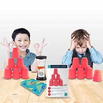 Gamie Stacking Cups Game for Endless Family Fun & Skill