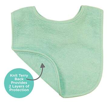 Essential 8 Pack of Multi-Color Baby Bibs for Girls