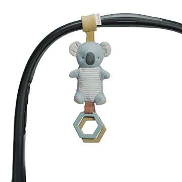 Itzy Ritzy Spiral Car Seat & Stroller Activity Toy - Stroller & Car Seat Toys & Bitzy Bespoke Jingle Travel Toy for Stroller, Car Seat or Activity Gym, Features Jingle Sound, Hexagon Rings