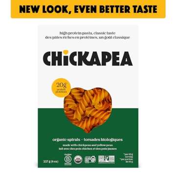 Chickapea Organic Chickpea Pasta Spirals - Nutritious Alternative for Everyone
