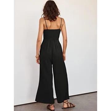 Stylish Summer Casual Wide Leg Jumpsuit for Women