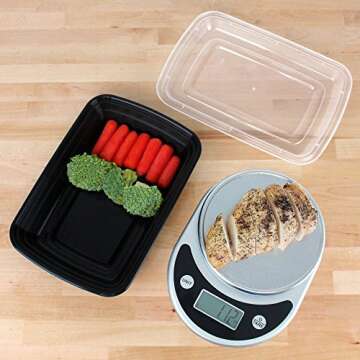 Freshware 150-Pack Meal Prep Containers BPA Free Bento Box