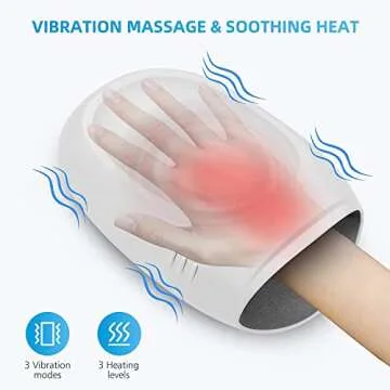 COMFIER Hand Massager with Heat and Compression, FSA HSA Eligible Cordless Hand Massager with Intelligent APP Control for Arthritis and Carpal Tunnel, Gifts for Mom, Dads, Women and Men