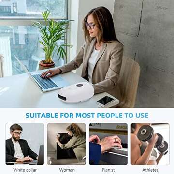 COMFIER Hand Massager with Heat and Compression, FSA HSA Eligible Cordless Hand Massager with Intelligent APP Control for Arthritis and Carpal Tunnel, Gifts for Mom, Dads, Women and Men