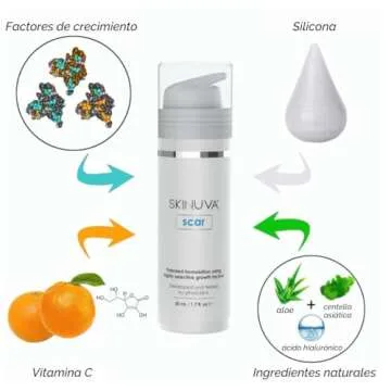 Skinuva® Next Generation Scar Cream - Advanced Scar Silicone Cream Matrix Formulated with Growth Factors (1.7 oz)