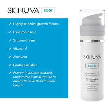 Skinuva® Next Generation Scar Cream - Advanced Scar Silicone Cream Matrix Formulated with Growth Factors (1.7 oz)