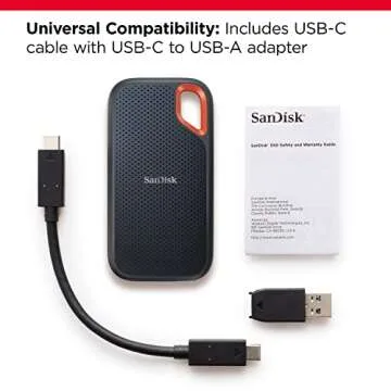 SanDisk 4TB & 1TB Extreme Portable SSD - Compact & Fast