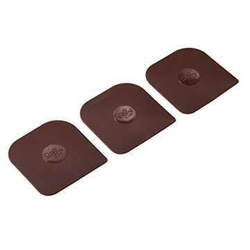 Pampered Chef Nylon Pan Scrapers Set of 3 Brown