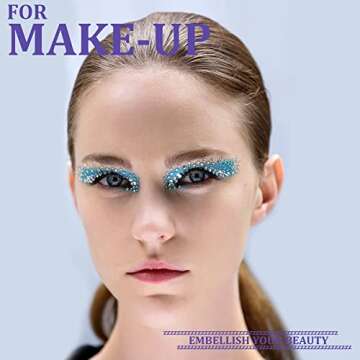 2000 Transparent White Rhinestones for Nail Art & DIY