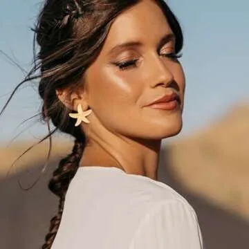 Gold Starfish Earrings - Stylish Summer Jewelry