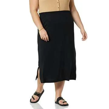 Amazon Essentials Pull-On Knit Midi Skirt for Women