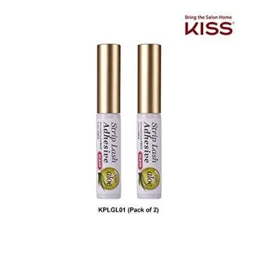 Kiss Strip Lash Adhesive Clear 2 Pack for Strong Hold