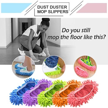 Cosywell Colorful Mop Slippers for Effortless Cleaning