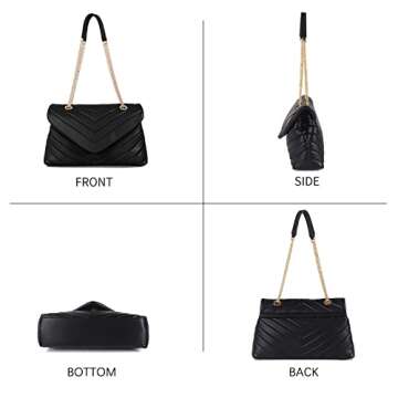 LMKIDS Quilted Crossbody Bags for Women: Trendy and Roomy Handbags