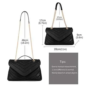 LMKIDS Stylish Quilted Crossbody Handbag for Women