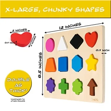 Magnetic Wooden Educational Shape Puzzle for Kids