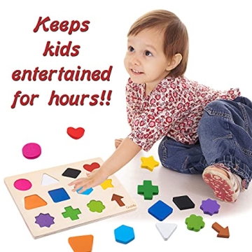 Magnetic Wooden Educational Shape Puzzle for Kids