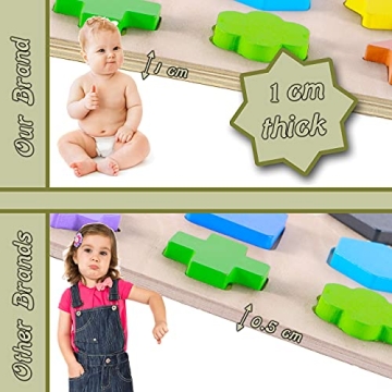 Magnetic Wooden Educational Shape Puzzle for Kids