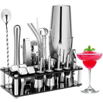 23 Piece Professional Stainless Bartender Set