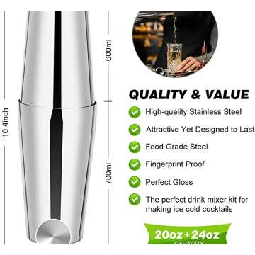 23 Piece Professional Stainless Bartender Set