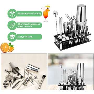 23 Piece Professional Stainless Bartender Set