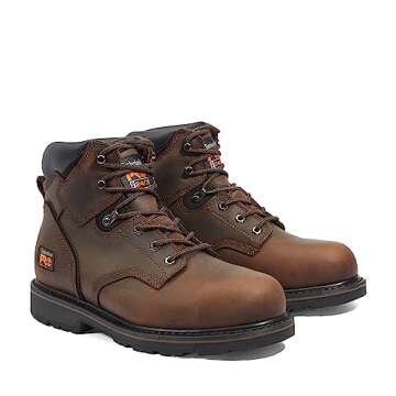 Timberland PRO mens Pit 6 Inch Steel Safety Toe Industrial Work Boot, Brown/Brown, 13 US