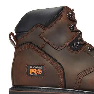 Timberland PRO mens Pit 6 Inch Steel Safety Toe Industrial Work Boot, Brown/Brown, 13 US