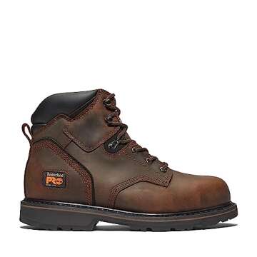 Timberland PRO mens Pit 6 Inch Steel Safety Toe Industrial Work Boot, Brown/Brown, 13 US
