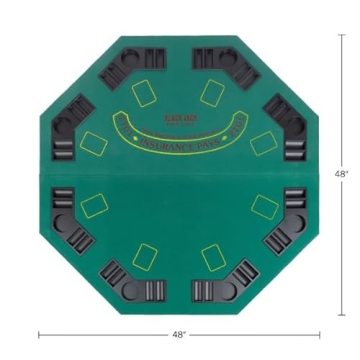 Folding Poker Table Top for 8 Players - Trademark Poker