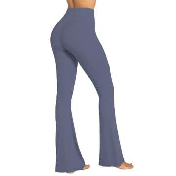 Sunzel Crossover Flare Leggings for Yoga and Casual Wear