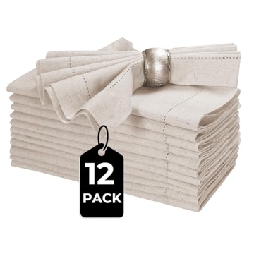 Elegant Cloth Napkins Set of 12 for Dining Occasions