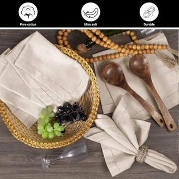 Elegant Cloth Napkins Set of 12 for Dining Occasions