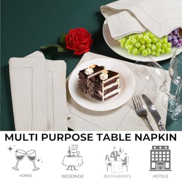 Elegant Cloth Napkins Set of 12 for Dining Occasions