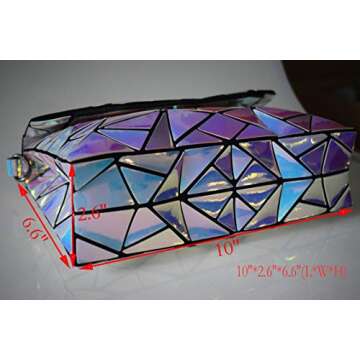 HotOne Crossbody Bags for Women Color Changes Chain Luminous Geometric Purse Messenger Bag Clutch Evening Bags