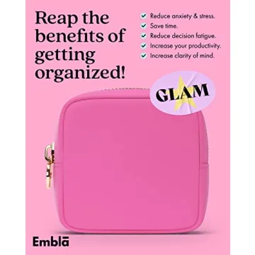 Stylish EMBLA Makeup Pouch for Travel and Organization