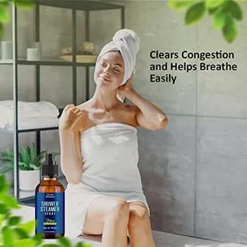 Eucalyptus Shower Steamer Spray 2 fl oz - Shower Aromatherapy Spray - Eucalyptus Shower Spray - Sauna Spa Steam Mist at Home, Room - Essential Oil Shower Eucalyptus Spray - Nexon Botanics