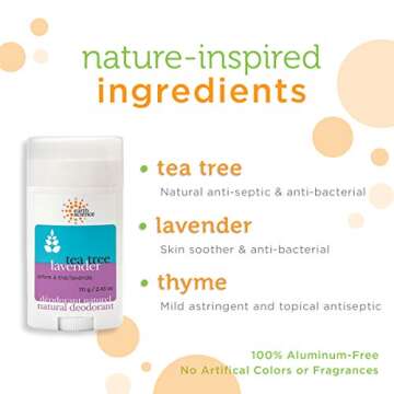 EARTH SCIENCE - Aluminum-Free Natural Lavender and Tea Tree Deodorant (2pk, 2.45 oz.)