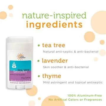 EARTH SCIENCE - Aluminum-Free Natural Lavender and Tea Tree Deodorant (2pk, 2.45 oz.)