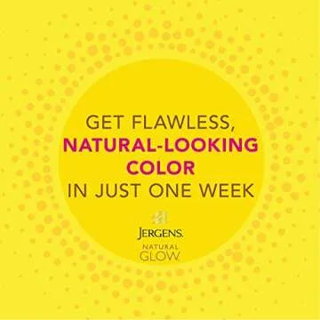 Jergens Natural Glow Self Tanner Body Lotion, Sunless Tanning, Fair to Medium Skin Tone, Daily Moisturizer with Coconut Oil, Vitamin E and Antioxidants, 7.5 Oz