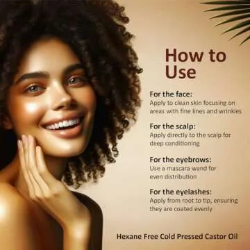 INFINA ESSENTIALS Pure Cold Pressed Hexane-Free Castor Oil - Glass Bottle for Hair Growth, Face, Scalp, Skin & Eyelashes - Nourishing & Moisturizing - 4 fl oz
