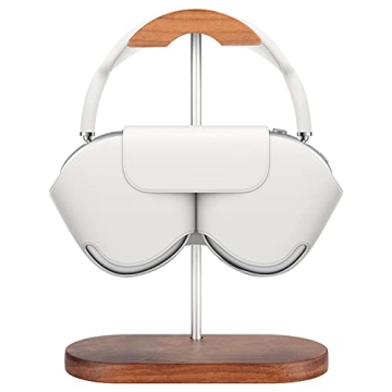 JuBeCo Walnut Wood & Aluminum Headphone Stand for All Headsets