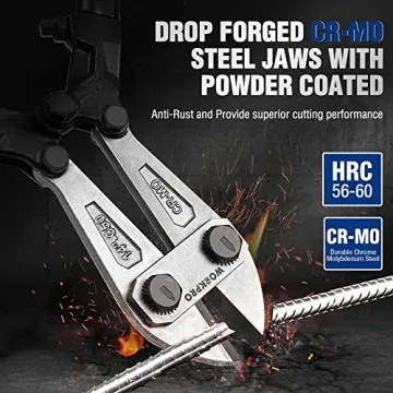 WORKPRO 14" Bolt Cutter with Bi-Material Grip for Tough Cutting