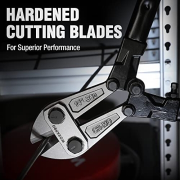 WORKPRO 14" Bolt Cutter with Bi-Material Grip for Tough Cutting