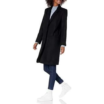 Amazon Essentials Women's Oversized Plush Button-Front Coat