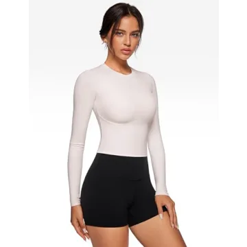 INGIA Womens Long Sleeve Crop Yoga Shirt - Comfort Meets Style