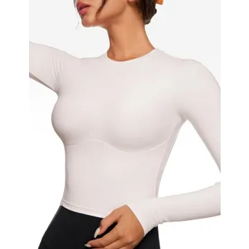 INGIA Womens Long Sleeve Crop Yoga Shirt - Comfort Meets Style