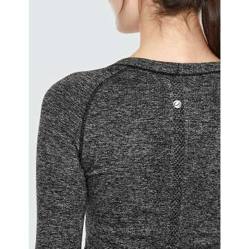 CRZ YOGA Women's Seamless Long Sleeve Running Shirt