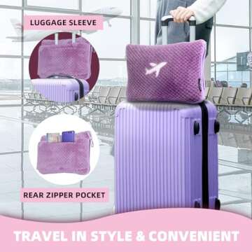 Nenolix 3 in 1 Travel Blanket Pillow Set for Ultimate Comfort