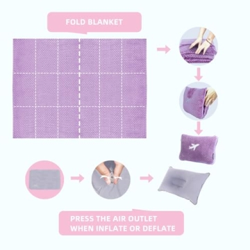 Nenolix 3 in 1 Travel Blanket Pillow Set for Ultimate Comfort