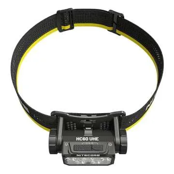 Nitecore HC60 UHE 1600 Lumen Headlamp, USB-C Rechargeable with White and Red Beams for Night Runing, Camping, Hiking, Hunting, and Industrial Work Sticker